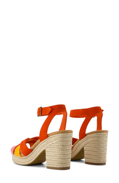 TOMS TOMS MAJORCA ANKLE STRAP PLATFORM SANDAL