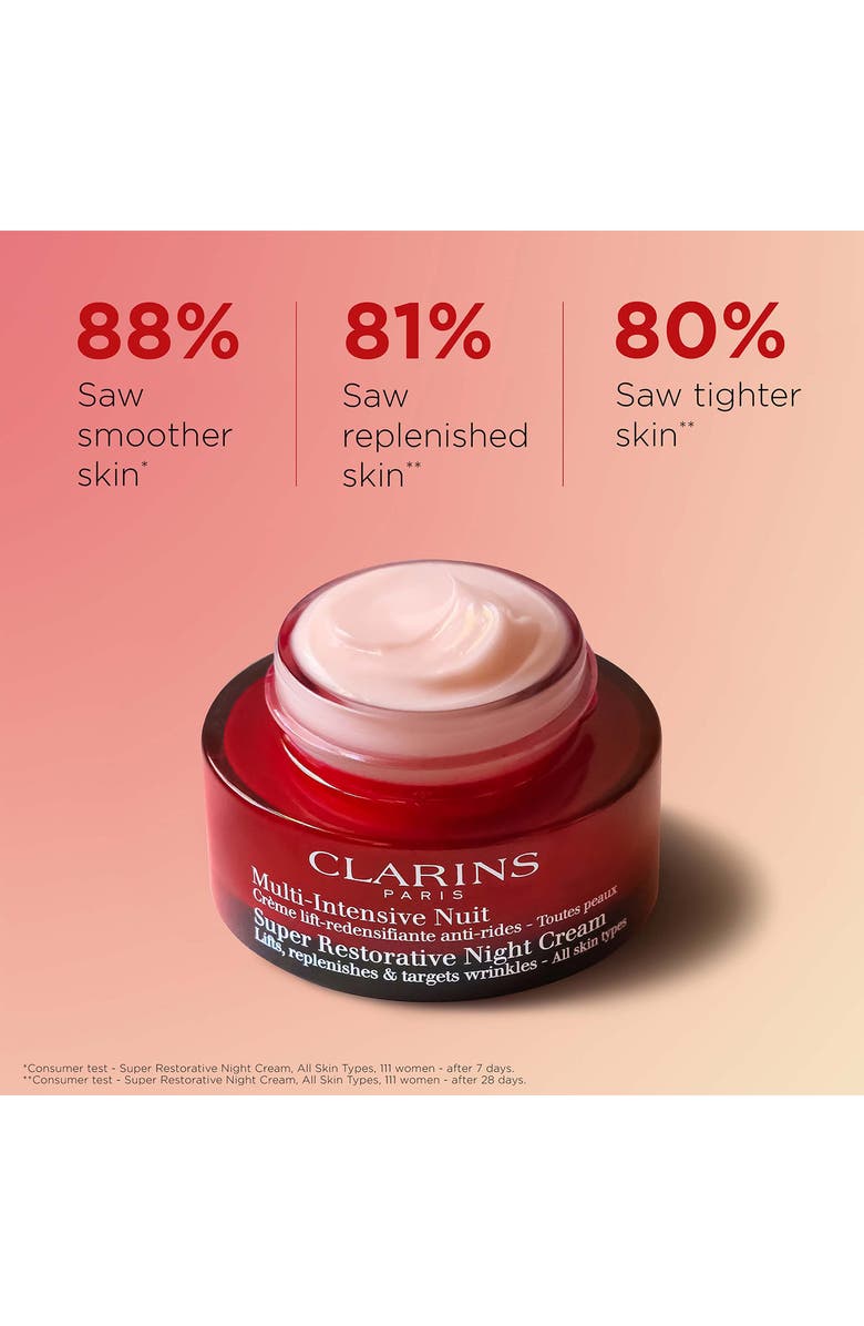 Clarins Super Restorative Anti-Aging Night Moisturizer, Alternate, color, 