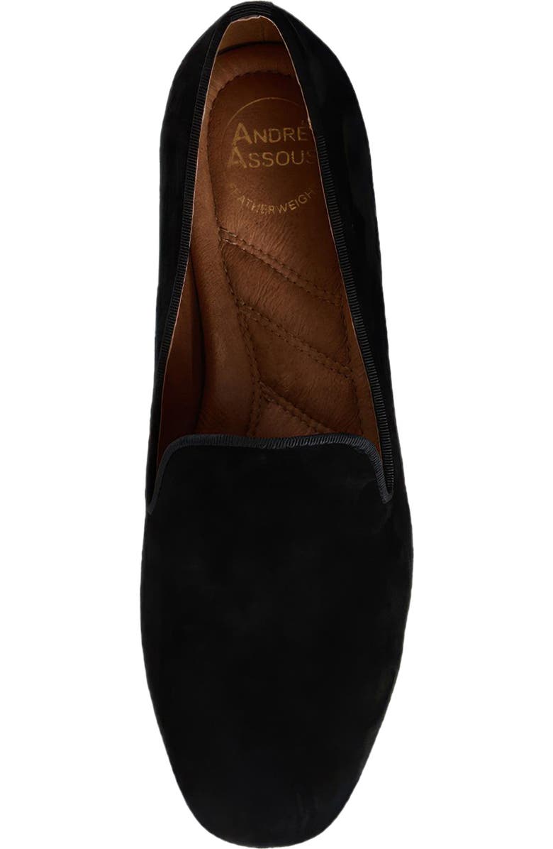 André Assous Sara Loafer, Alternate, color, Black Suede