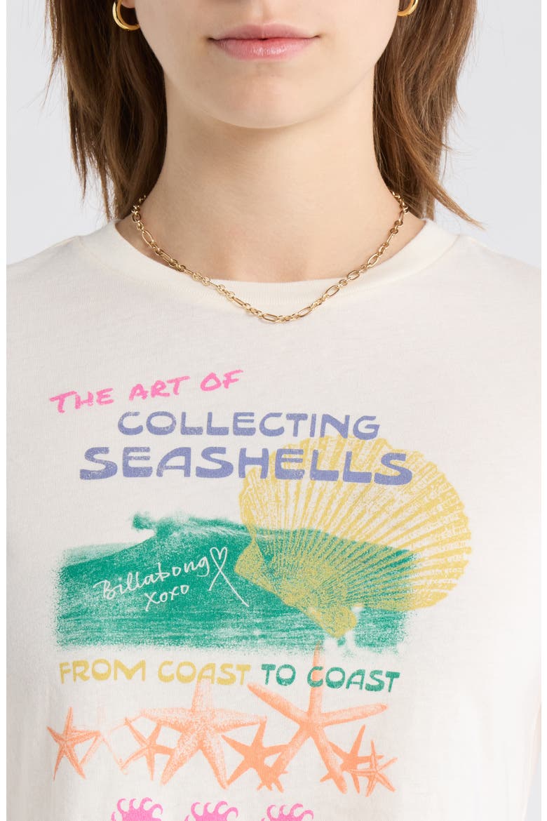 Coastal Adventures Crop Graphic T-Shirt, Alternate, color, WHITE CAP