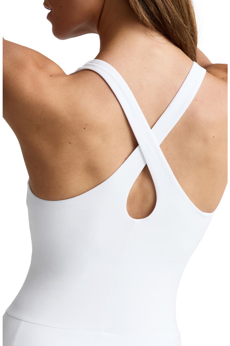 Midweight Twist Dress, Alternate, color, CLOUD WHITE