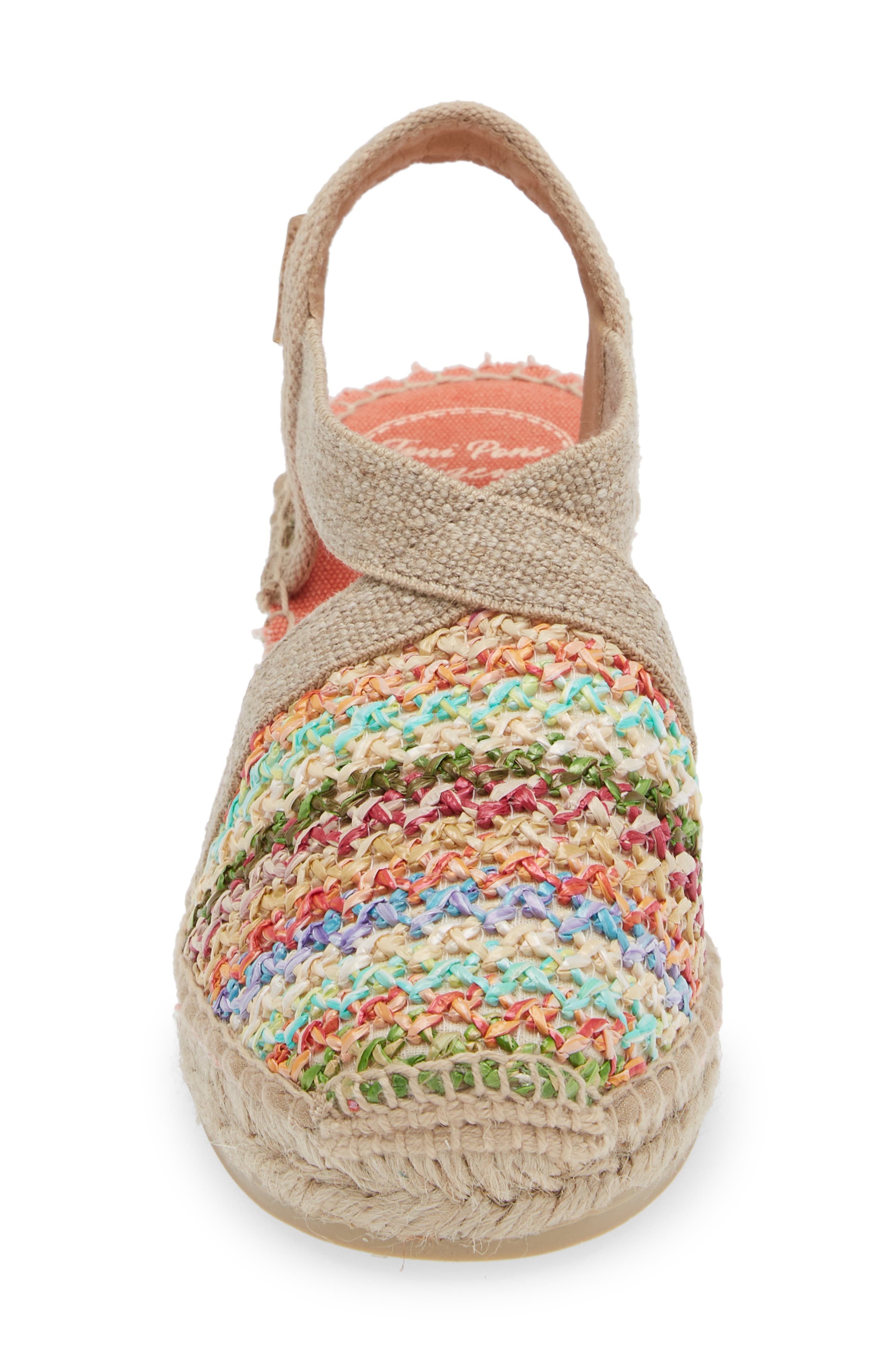 Toni Pons Terra Wedge Espadrille Shoe, Alternate, color, Multi Beige