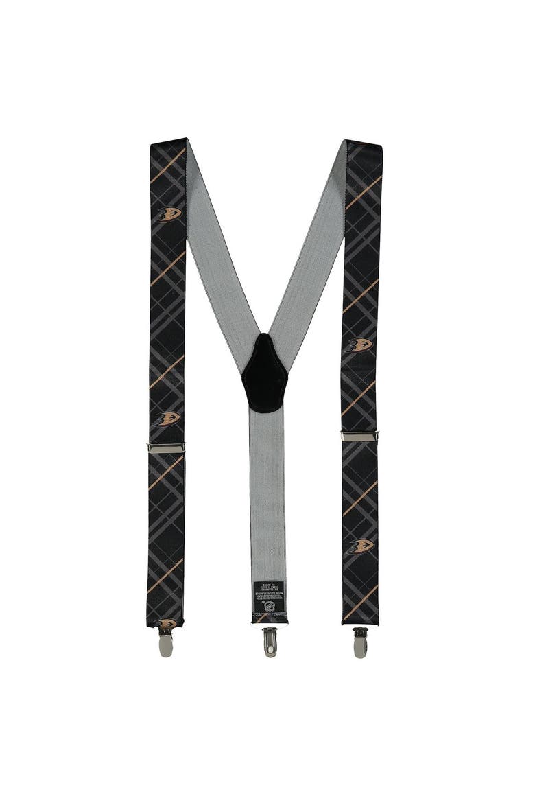 Men's Black Anaheim Ducks Suspenders, Main, color, Black