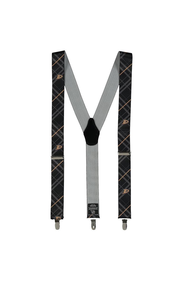EAGLES WINGS Men's Black Anaheim Ducks Suspenders, Main, color, Black