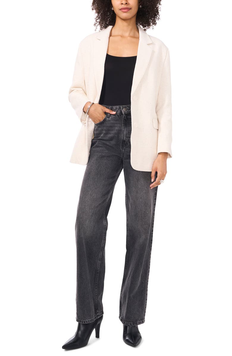 Vince Camuto Metallic Two-Button Blazer, Alternate, color, 