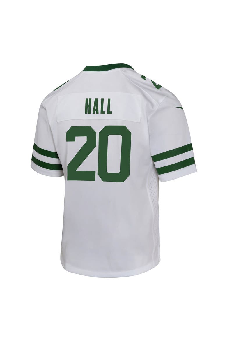 Youth Nike Breece Hall Legacy White New York Jets Game Jersey, Alternate, color, White