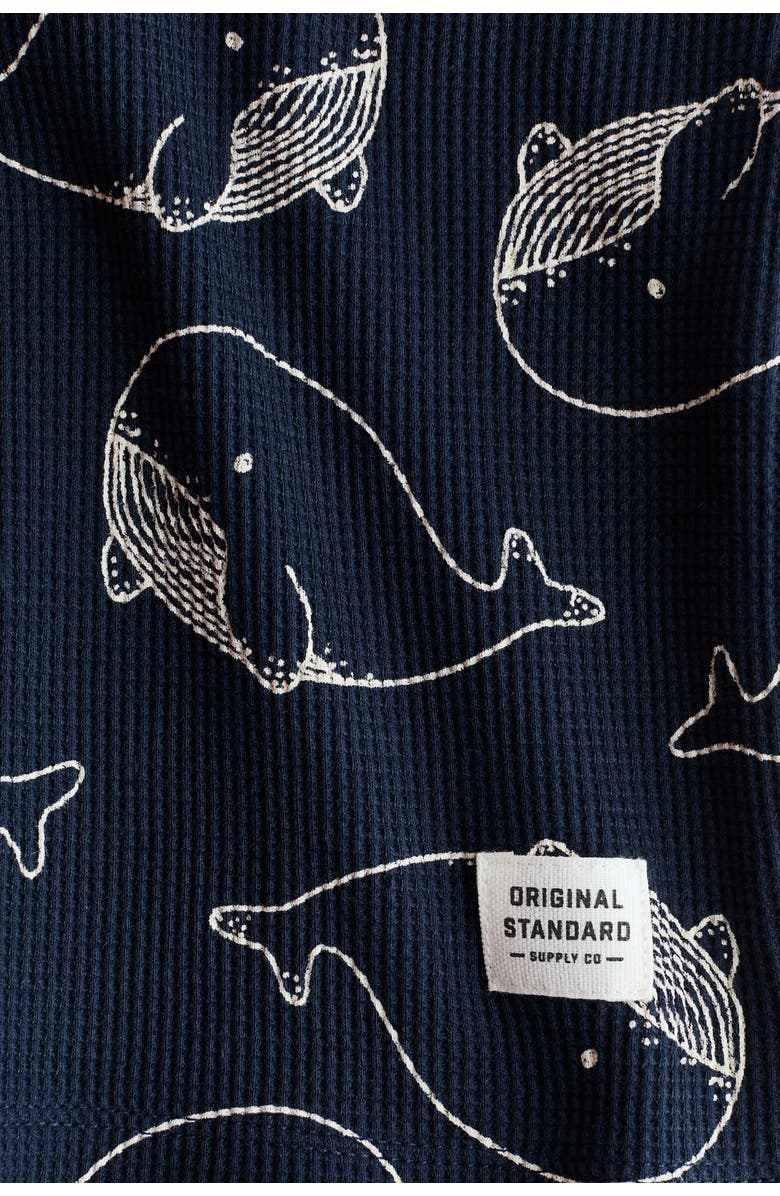 H&M 2-piece Waffled Cotton Set, Alternate, color, Navy Blue/Whales