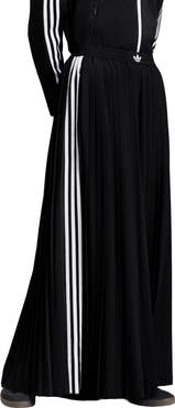 adidas Originals Pleated Wide Leg Track Pants