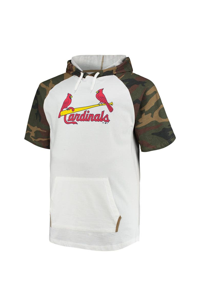 PROFILE Men's Yadier Molina White/Camo St. Louis Cardinals Player Big & Tall Raglan Hoodie T-Shirt, Alternate, color, White
