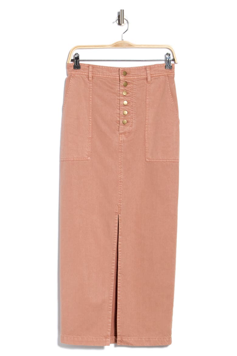 Dara Midi Skirt, Main, color, CORK PIGMENT