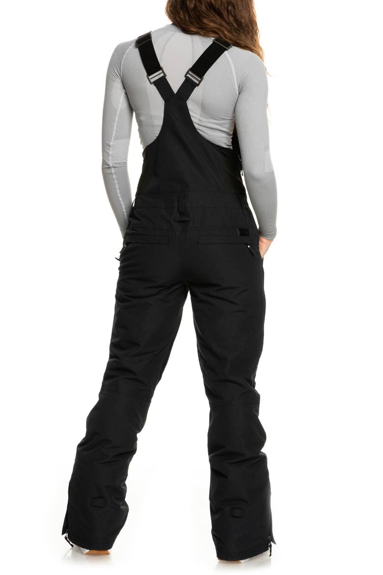 Rideout Insulated Water Repellent Snow Bib, Alternate, color, TRUE BLACK