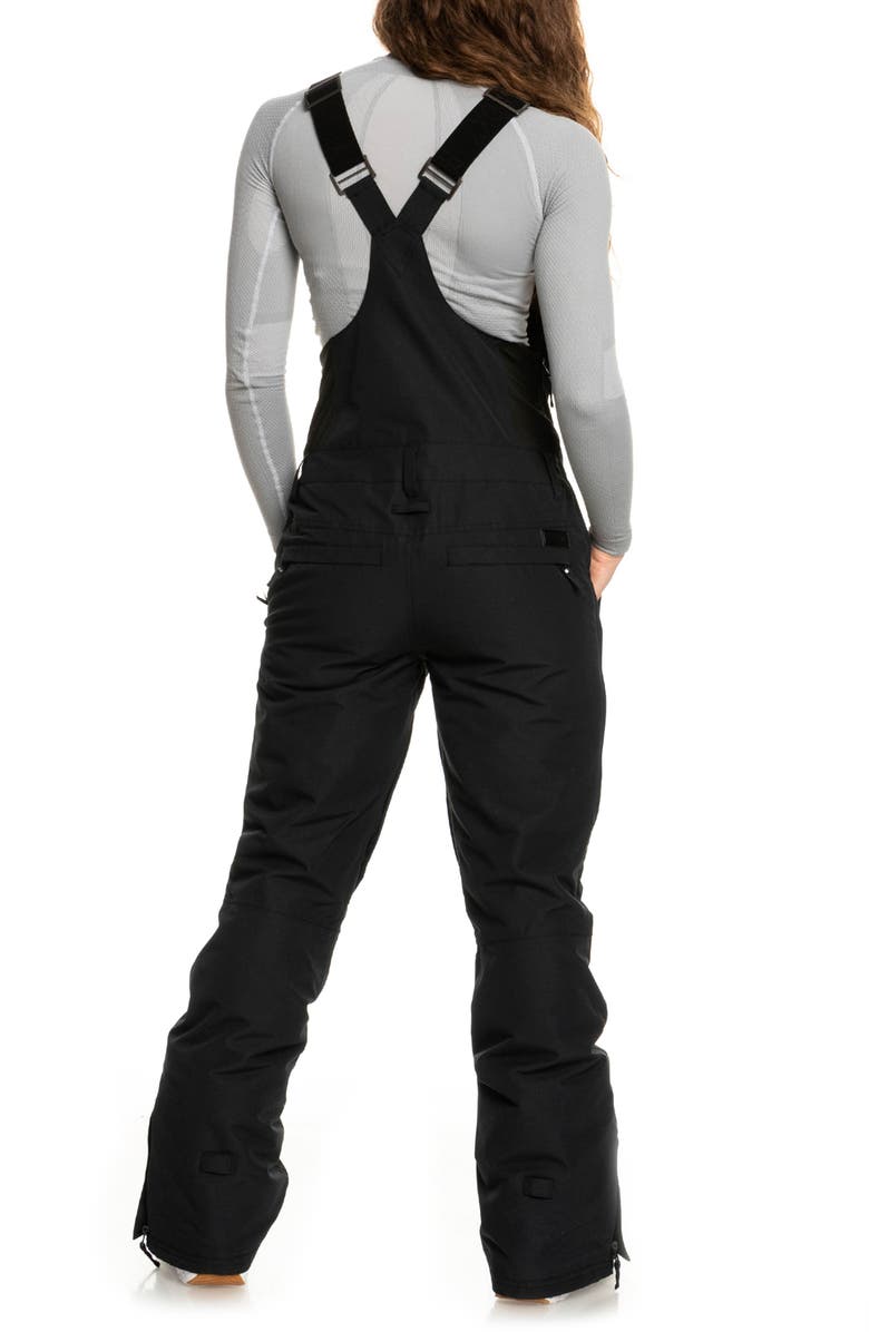 Roxy Rideout Insulated Water Repellent Snow Bib, Alternate, color,