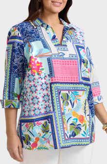 Julia Print Popover Shirt