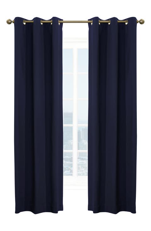 Set of 2 Cotton Curtain Panels