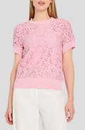Tahari ASL Lace Front Sweater