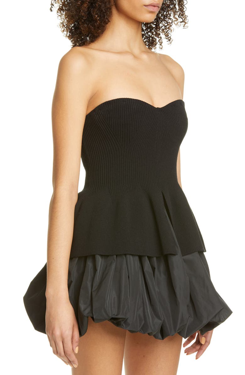 Philosophy Di Lorenzo Serafini Rib Peplum Sweater Bustier, Alternate, color, 