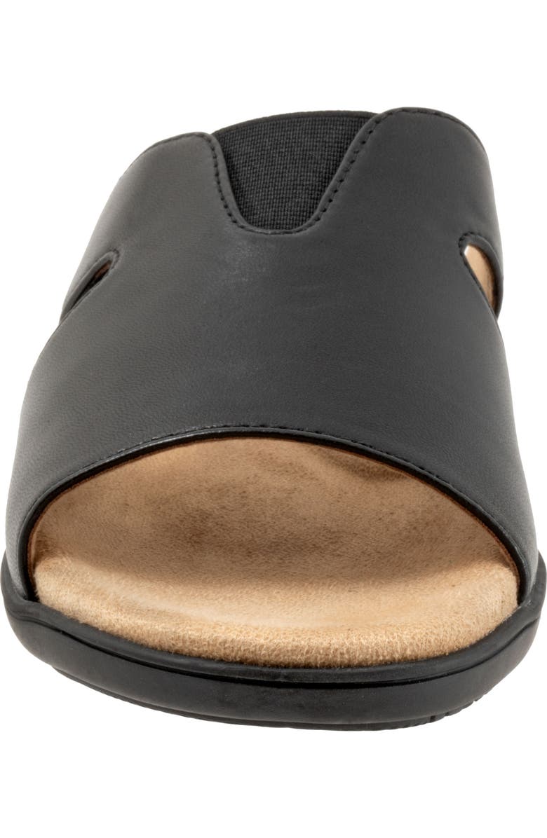 Trotters Roxine 2.0 Slide Sandal - Multiple Widths Available, Alternate, color, Black