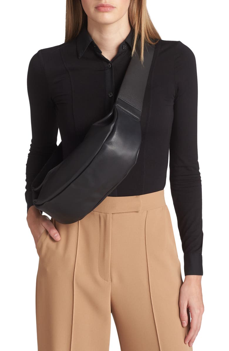 COS Leather Crossbody Bag, Alternate, color,