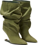 Balmain "No Wedge" cotton-linen ankle boots