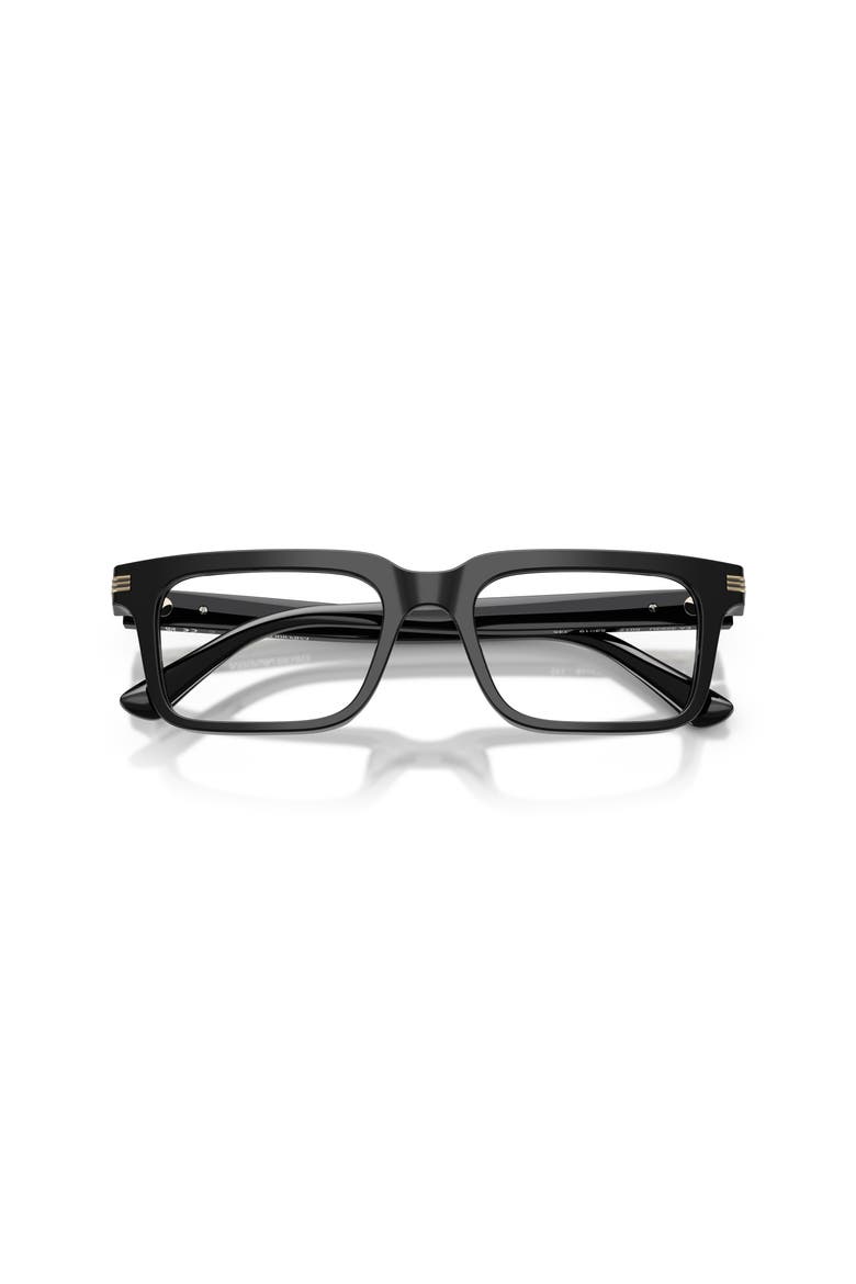 51mm Square optical glasses, Alternate, color, Black