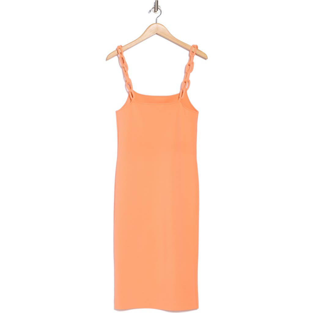 Alice And Olivia Alice + Olivia Alina Braid Strap Body-con Dress In Coral