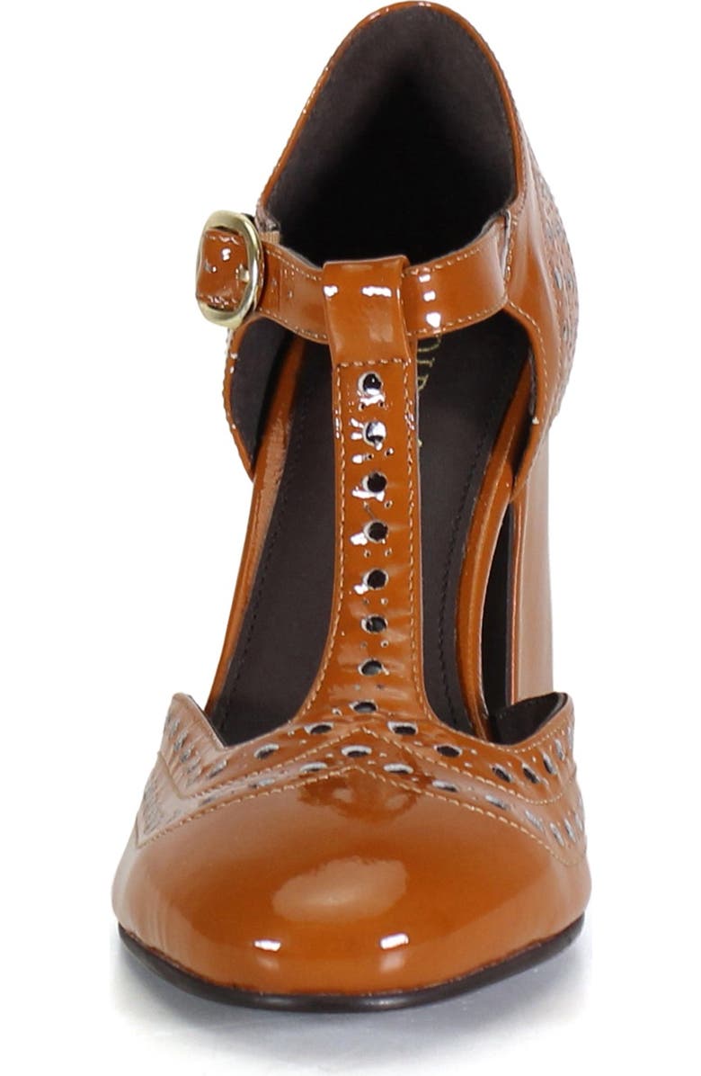 Diba True JUKE BOX Leather T Strap Mary Jane Heel, Alternate, color, Tan