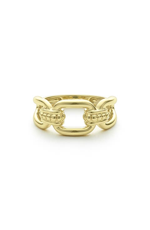 Signature Caviar Oval Link Ring