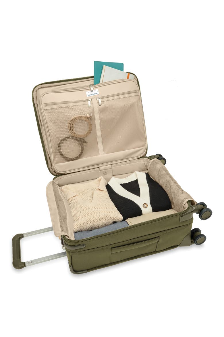 Baseline Global Spinner Carry-On, Alternate, color, OLIVE