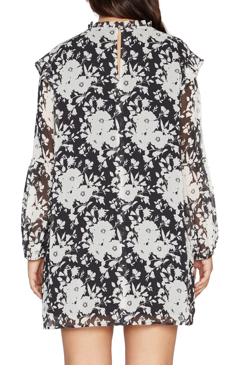 Sanctuary Floral Audrey Long Sleeve Chiffon Swing Dress, Alternate, color,