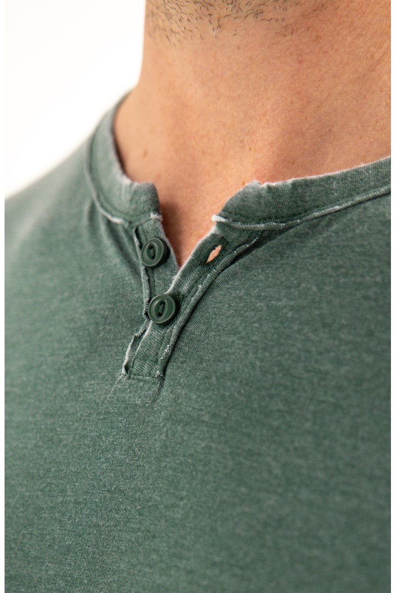 Burnout Henley, Alternate, color, SPRUCE GREEN