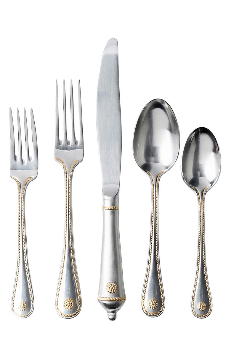 Juliska 'Berry and Thread' 24k Gold Accent 5-Piece Place Setting, Main, color, Bright Satin/ Gold Accent