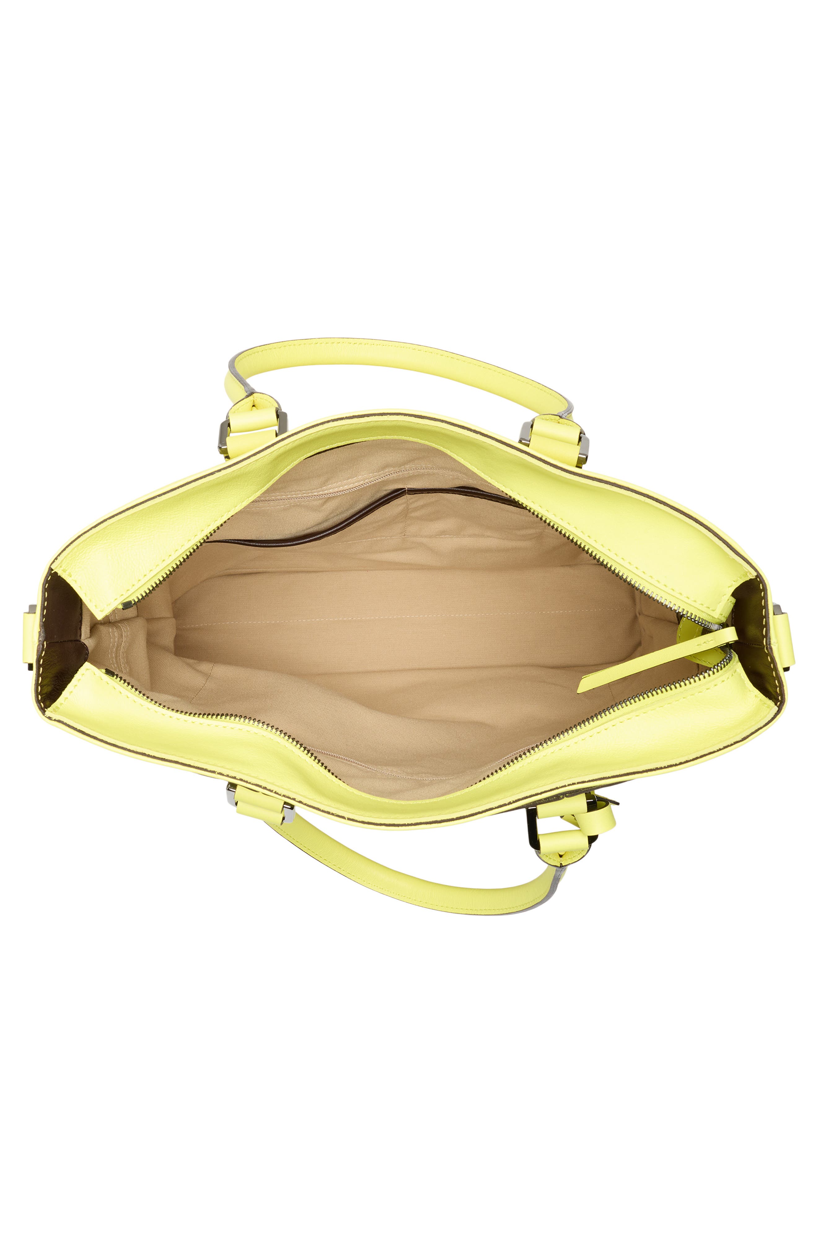 Longchamp LC3D N/S Leather Tot Bag, Alternate, color, Neon