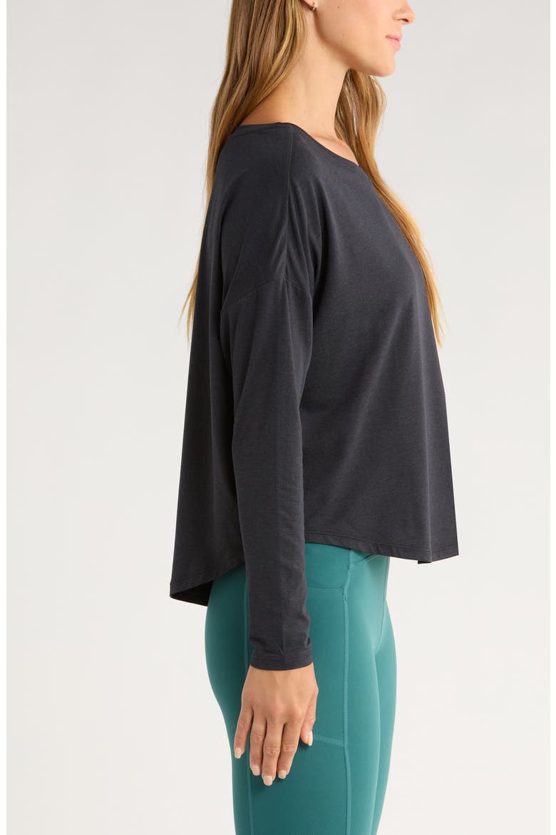 Restore Soft Long Sleeve Relaxed T-Shirt, Alternate, color, BLACK