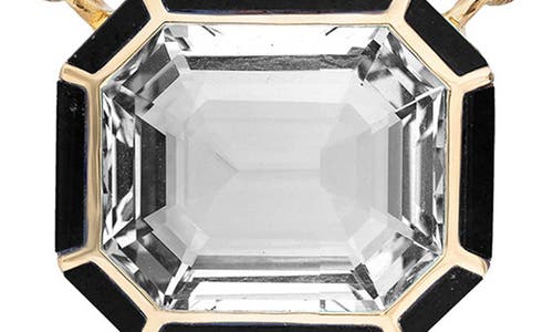 Goshwara Melange Emerald Cut Pendant Necklace In Gold