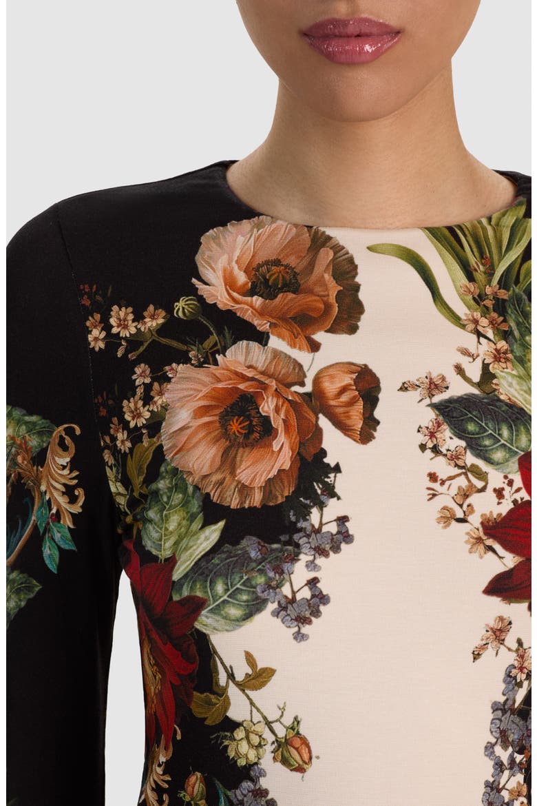 Delora Floral Midi Dress, Alternate, color, FLORAL RADIANCE