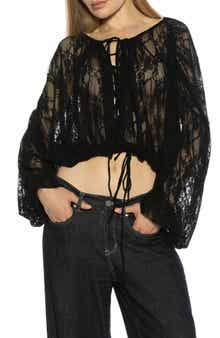 Alexia Admor Luca Sheer Lace Top