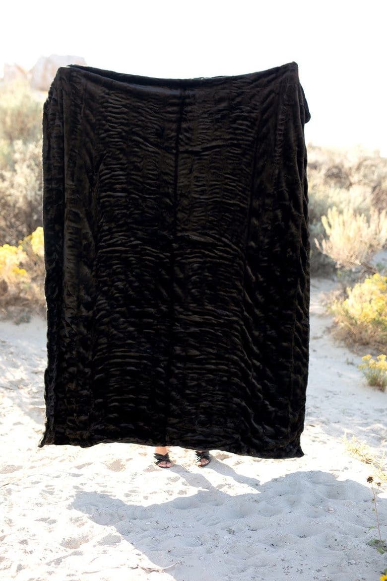 Hugs Black Blanket, Alternate, color, Black