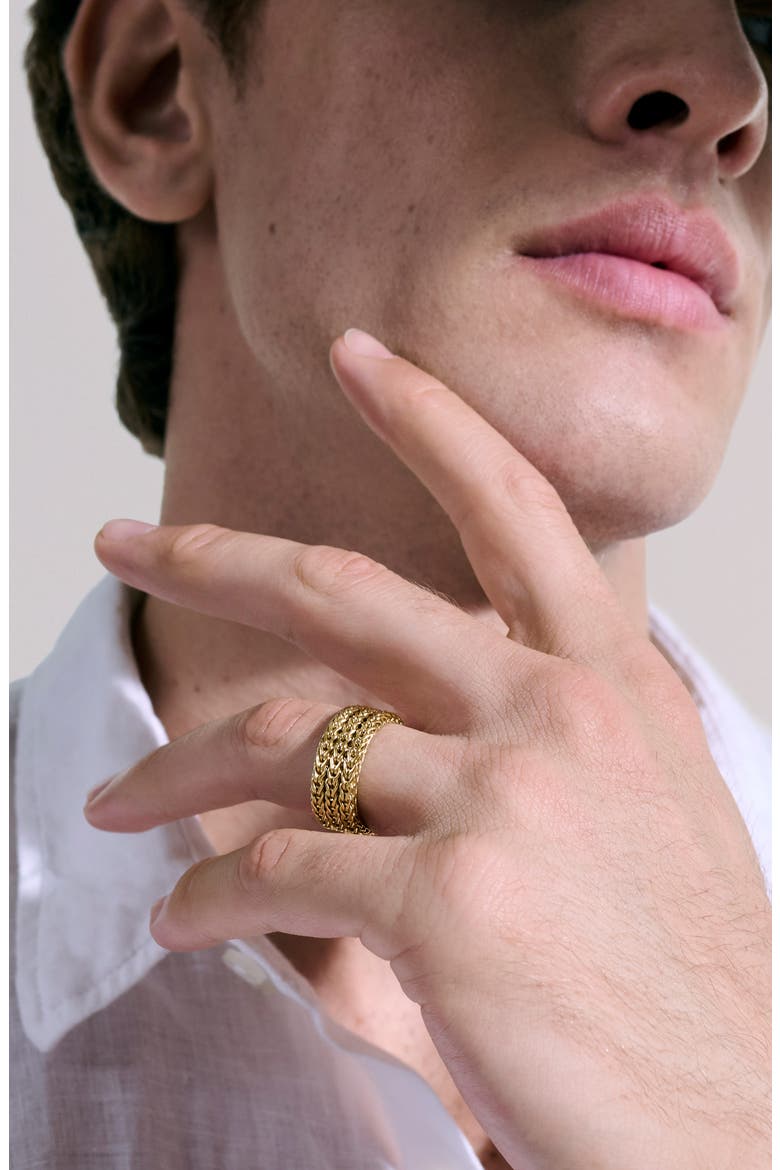 Rata Chain Ring, Wide, 9mm, Alternate, color, GOLD