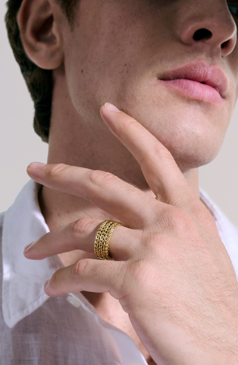John Hardy Rata Chain Ring, Wide, 9mm, Alternate, color, Gold