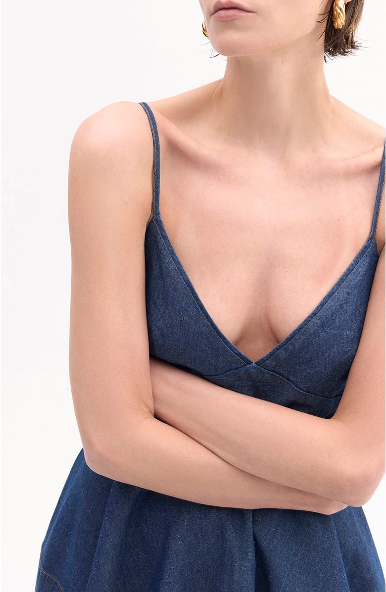 CO Camisole Dress in Chambray, Alternate, color, 
