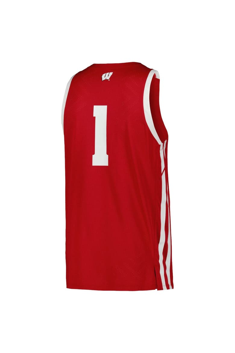 Men's Under Armour Red Wisconsin Badgers Replica Basketball Jersey, Alternate, color, Red