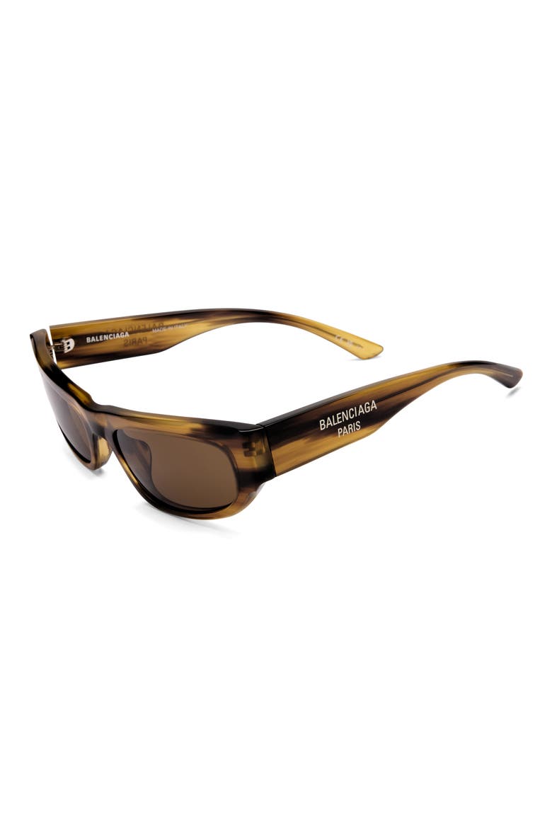 56mm Polarized Square Sunglasses, Alternate, color, BROWN BROWN BROWN