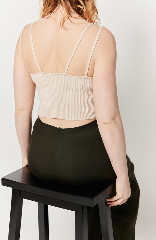 Aam The Label The Wide Leg Pant For Full Hips And Thighs In Deep Olive