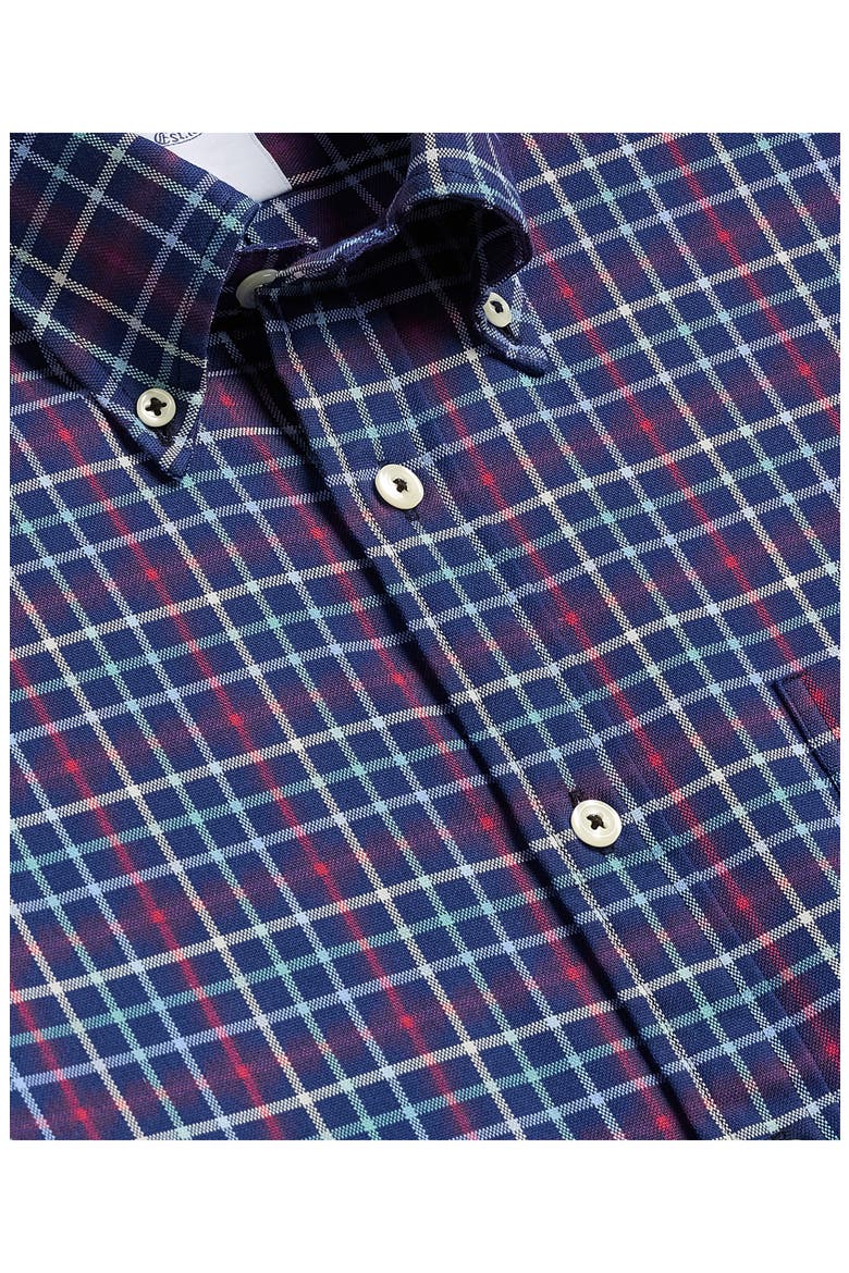 Performance Series Plaid Button-Down Oxford Shirt, Alternate, color, NAVY MULTI PLAID