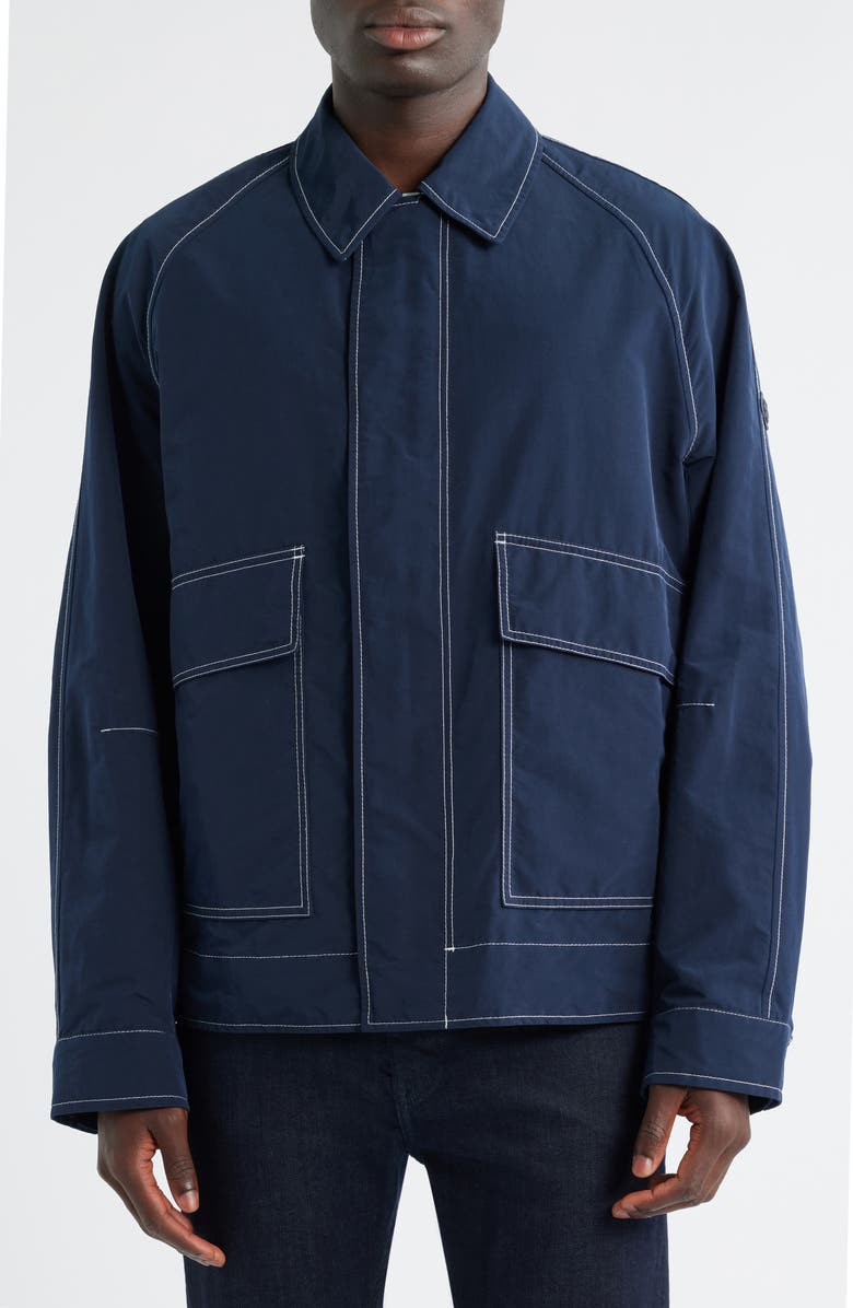 BOSS Corty Zip-Up Jacket, Alternate, color, Dark Blue