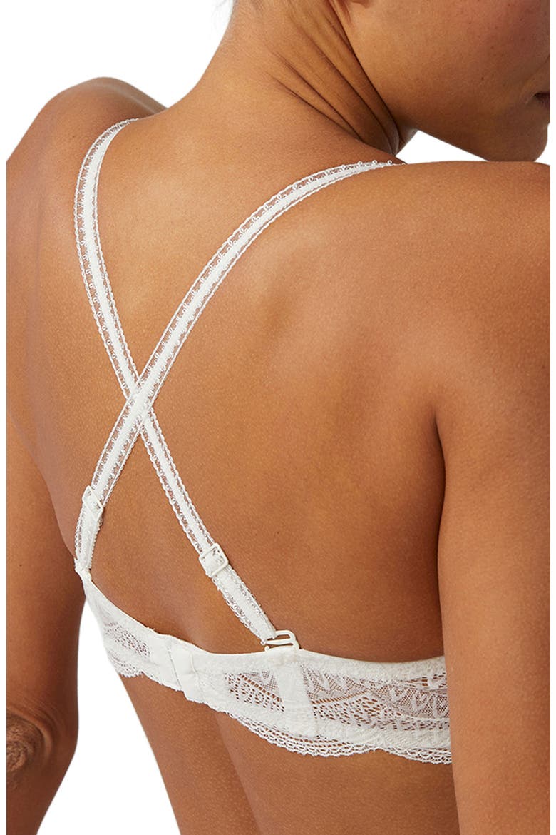 Karma Underwire Lace Demi Bra, Alternate, color, IVORY