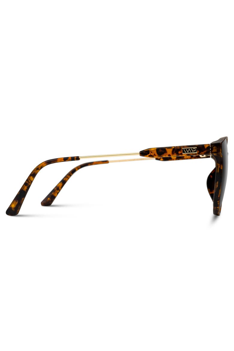 Aubrie - 53mm Rounded Cat-Eye Polarized Sunglasses, Alternate, color, Tortoise
