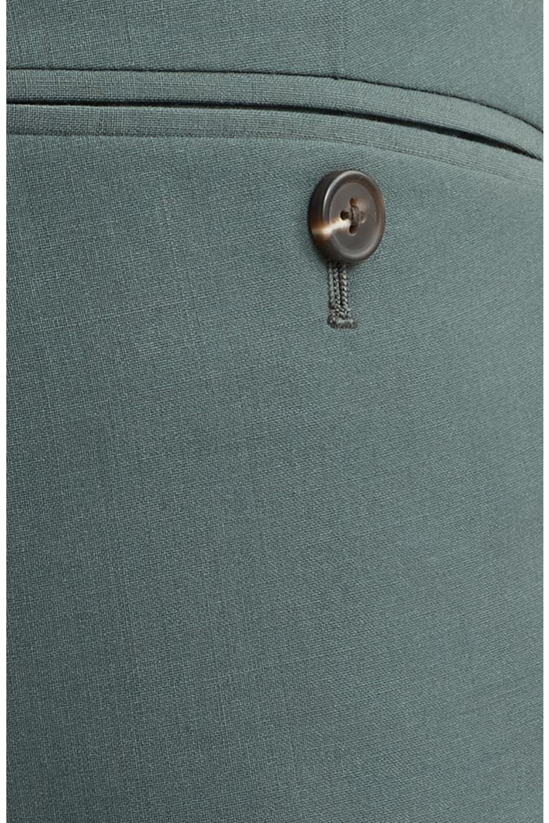 Skinny Fit Pleated Suit Pants, Alternate, color, GREEN URBAN