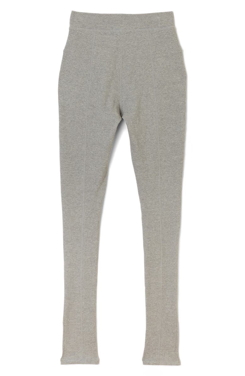 HONOR THE GIFT Command Ribbed Leggings, Alternate, color, Athletic Grey