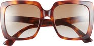 Gucci 54mm Rectangle Sunglasses